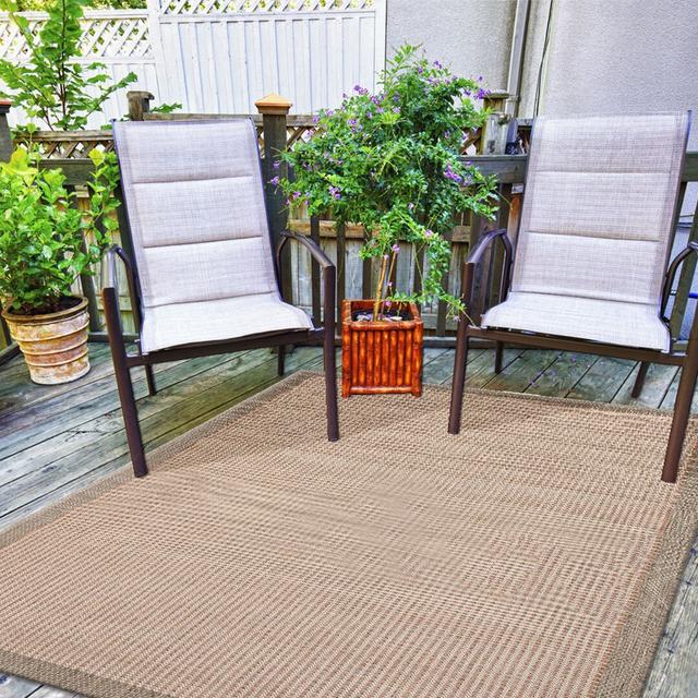 Flatweave Rug in Terra for Outdoor Use by August Grove, Rug Size: Rectangle 200 x 290cm on Productcaster.