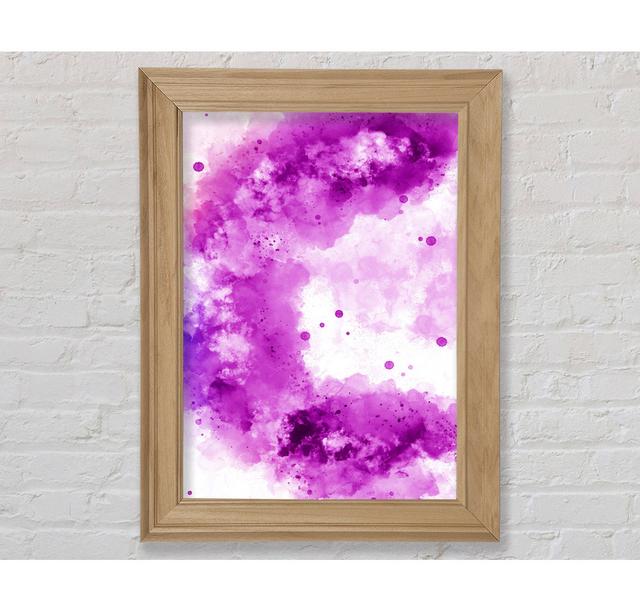 Purple Clouds Framed Print Ivy Bronx Format: Natural Framed Paper, Size: 84.1cm H x 59.7cm W x 8cm D on Productcaster.