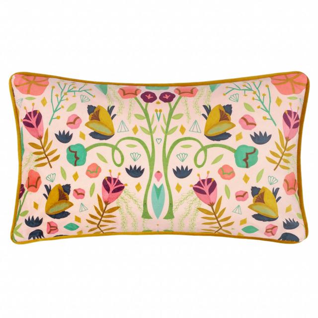 Feathers Floral Rectangular Lumbar Cushion Cushion With Filling Make It A Home on Productcaster.