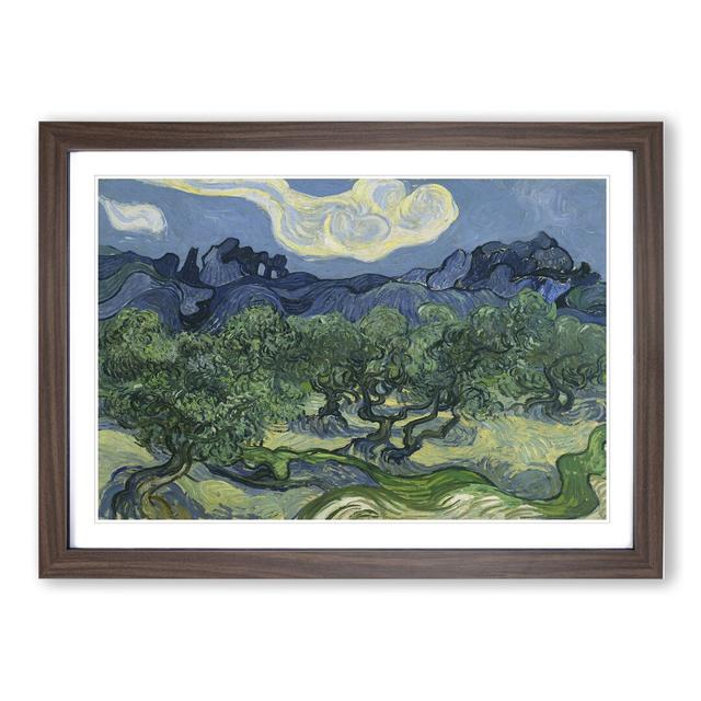 The Olive Trees by Vincent Van Gogh - Picture Frame Painting on MDF East Urban Home Frame Option: Walnut Framed, Size: 48cm H x 65cm W x 2cm D on Productcaster.