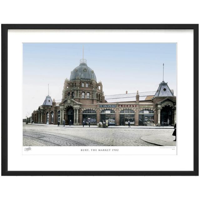 'Bury, the Market 1902' by Francis Frith - Picture Frame Photograph Print on Paper The Francis Frith Collection Size: 40cm H x 50cm W x 2.3cm D on Productcaster.