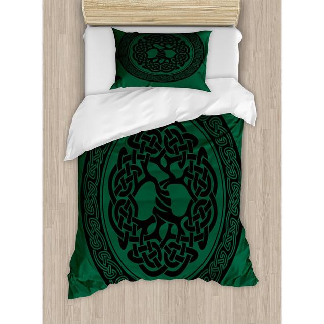 Stoutland No Pattern [EU ONLY] Duvet Cover Set with Pillowcases Ebern Designs Size: Single Duvet Cover + 1 Standard Pillowcase on Productcaster.