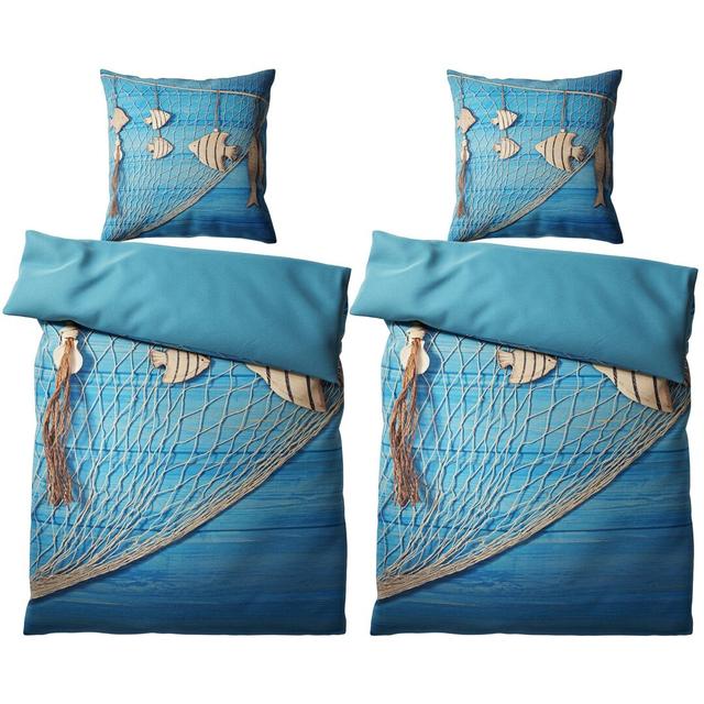 Cotton No Pattern Duvet Cover Set with Pillowcases (Set of 2) Sanilo on Productcaster.