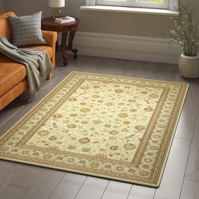 Abbeyville Oriental Machine Woven Beige Area Rug Lark Manor Rug Size: Rectangle 280 x 390cm on Productcaster.