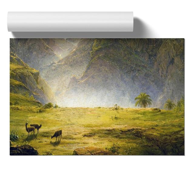 The Andes of Ecuador by Frederic Edwin Church - Unframed Painting East Urban Home Size: 21cm H x 30cm W x 0.1cm D on Productcaster.