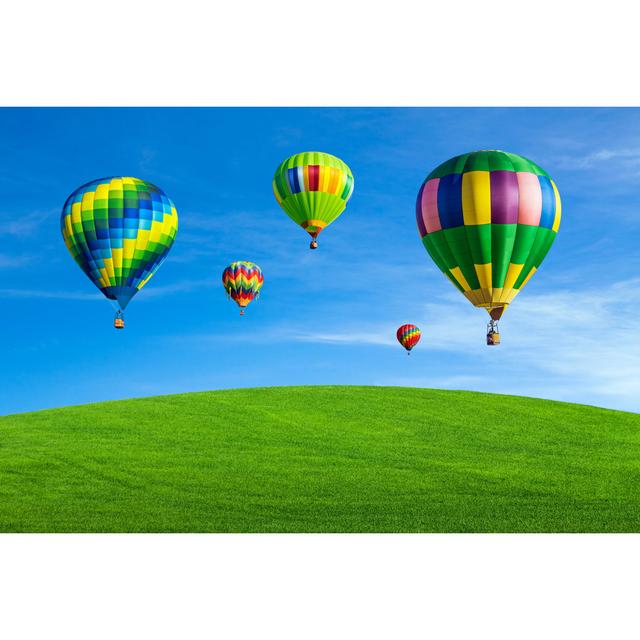 Drews Hot Air Balloons by Mariuszblach - Wrapped Canvas Photograph House of Hampton Size: 61cm H x 91cm W x 3.8cm D on Productcaster.