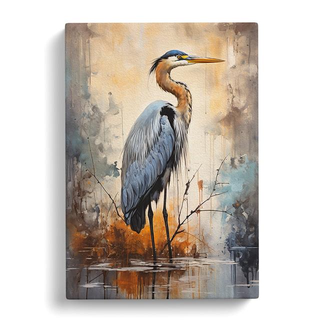 Heron Modern Art House of Hampton Size: 60cm H x 40cm W x 3cm D on Productcaster.