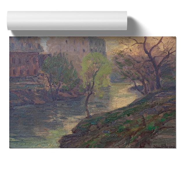 San Antonio River by Julian Onderdonk - No Frame Painting East Urban Home Size: 42cm H x 59cm W x 0.1cm D on Productcaster.