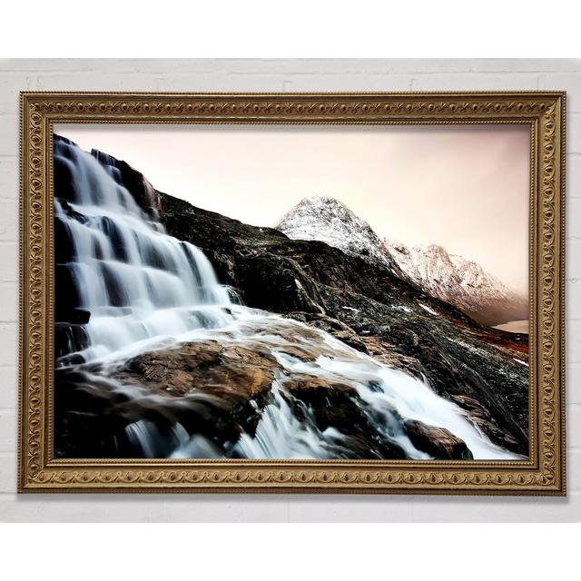 The Waterfall Mountain - Single Picture Frame Art Prints Union Rustic Size: 29.7cm H x 42cm W on Productcaster.