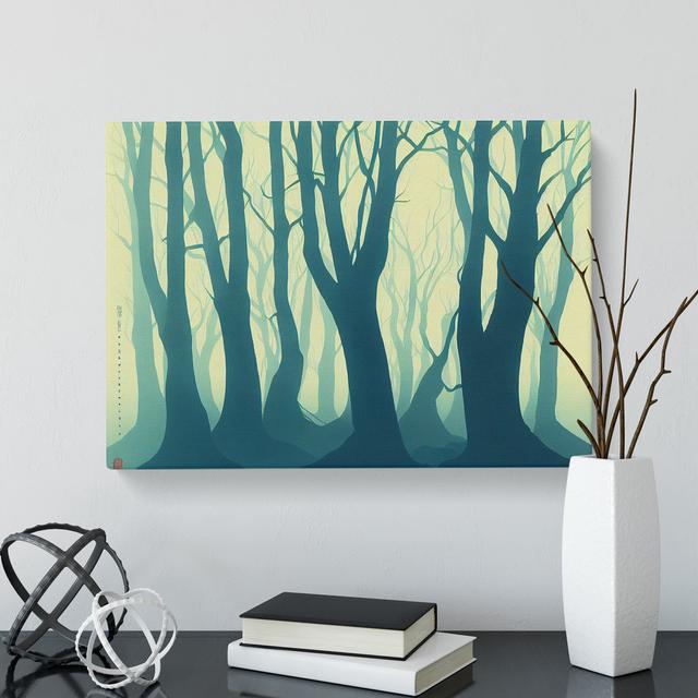 Dreamlike Forest - Wrapped Canvas Graphic Art Alpen Home Size: 40cm H x 60cm W x 3cm D on Productcaster.