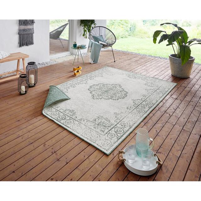 Cebu Flatweave Faded Green Rug Northrugs Rug Size: Rectangle 160cm x 230cm on Productcaster.