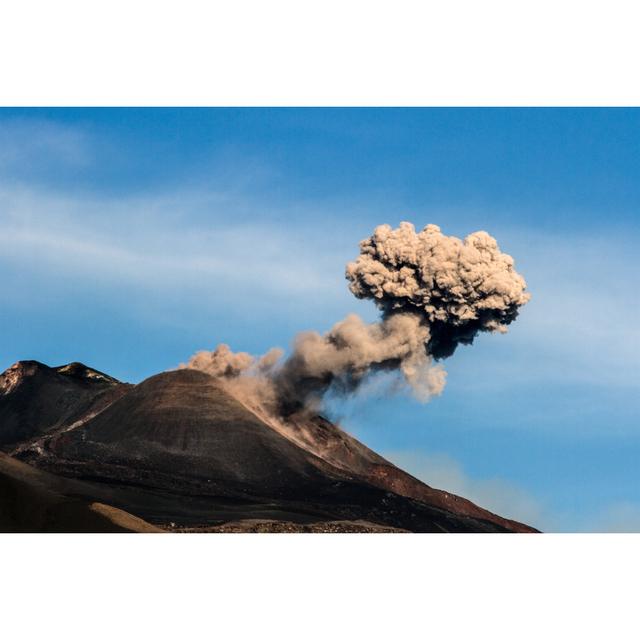 Eruption Etna by Wead - Wrapped Canvas Photograph Alpen Home Size: 81cm H x 122cm W on Productcaster.