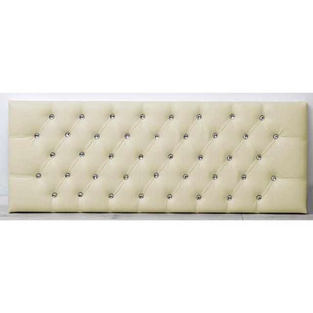 Pamphilos Upholstered Headboard 17 Stories Colour: Cream, Size: Small Double (4') on Productcaster.