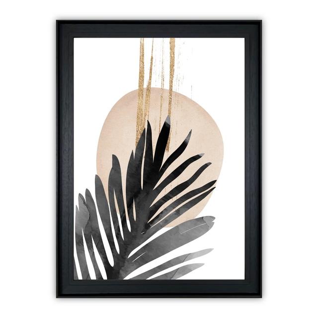 Aztec Palms No 1 - Picture Frame Painting Print on Paper Bay Isle Home Size: 79cm H x 69cm W x 2.6cm D, Frame Option: Black Framed on Productcaster.