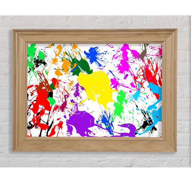 Paint Splatter - Single Picture Frame Art Prints Bright Star Size: 29.7cm H x 42cm W x 8 cm on Productcaster.