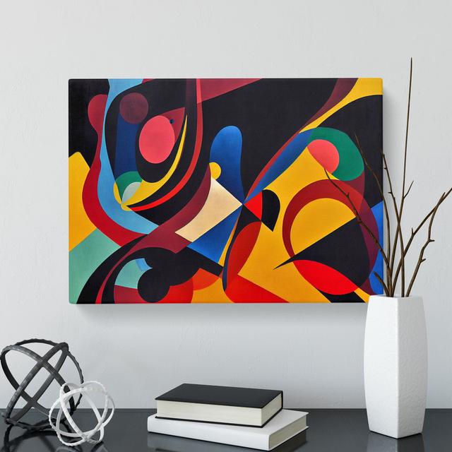 Divine Abstract Art - Wrapped Canvas Graphic Art George Oliver Size: 35cm H x 50cm W x 3cm D on Productcaster.