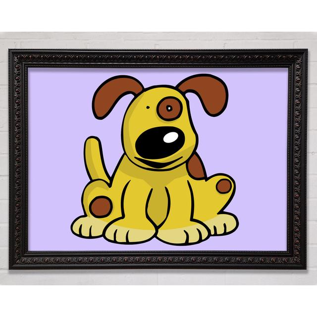 Hund Cartoon Schwanz Flieder - Druck Bright Star Größe: 59,7 cm H x 84,1 cm B x 3 cm T on Productcaster.