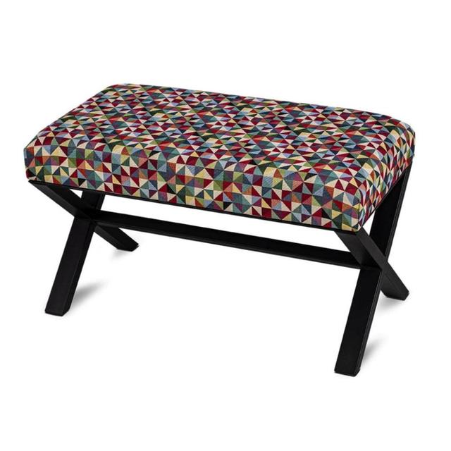 Palo Upholstered Bench Corrigan Studio Size: H50 x W55 x D35cm on Productcaster.