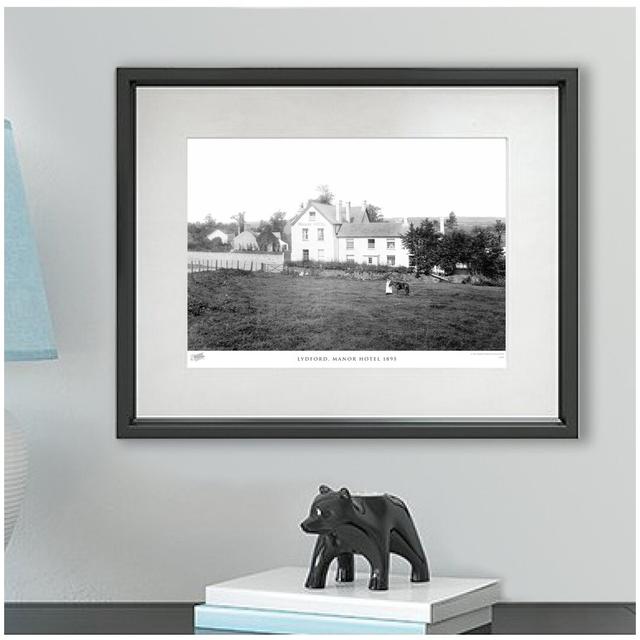 'Lydford, Manor Hotel 1895' by Francis Frith - Picture Frame Photograph Print on Paper The Francis Frith Collection Size: 45cm H x 60cm W x 2.3cm D on Productcaster.