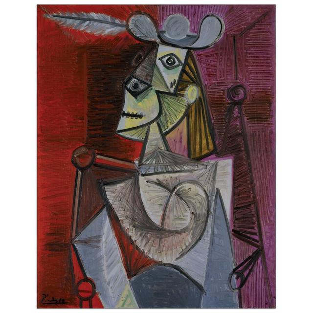 'Woman In An Armchair' by Pablo Picasso Art Print East Urban Home on Productcaster.