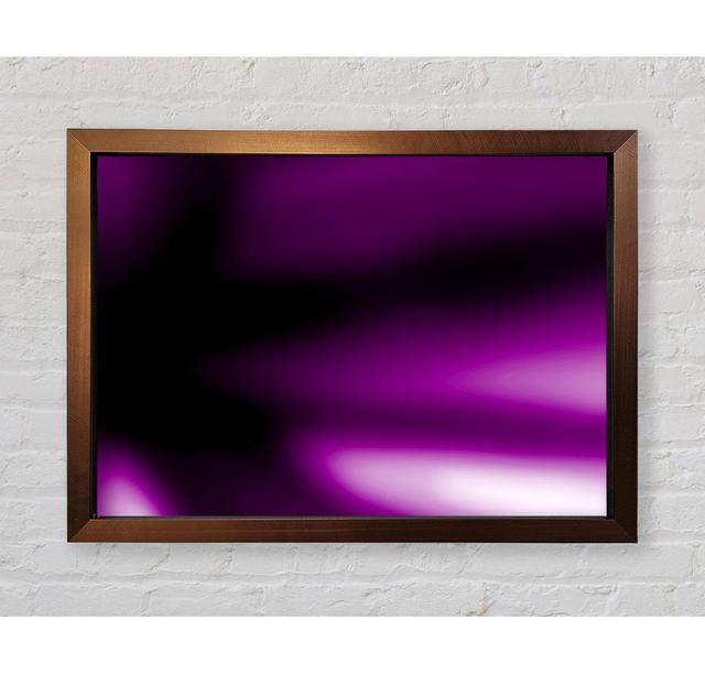 Time-Line Purple Framed Print Ivy Bronx Size: 100cm H x 141.1cm W on Productcaster.