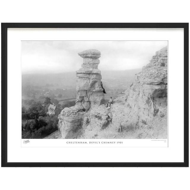 'Cheltenham, Devil's Chimney 1901' by Francis Frith - Picture Frame Photograph Print on Paper The Francis Frith Collection Size: 45cm H x 60cm W x 2.3 on Productcaster.