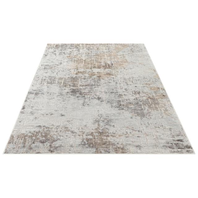 Chameis Short Pile Design Beige/Copper Rug Elle Decoration Rug Size: Rectangle 95 x 140cm on Productcaster.