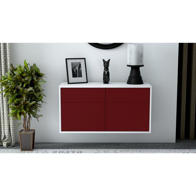 TV-Lowboard Romsley Ebern Designs Farbe: Rot on Productcaster.