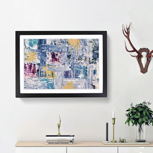 Abstract Art Painting Vol.136 by S.Johnson - Picture Frame Painting Print East Urban Home Frame Option: Black Framed, Size: 27cm H x 36cm W x 2cm D on Productcaster.