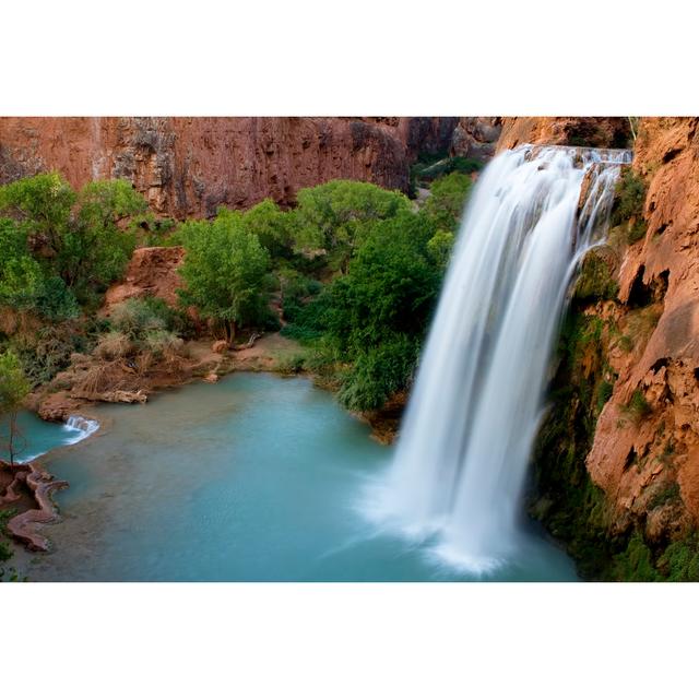 Hallenbeck Havasu Falls by Rhambley - Wrapped Canvas Photograph Alpen Home Size: 20cm H x 30cm W x 3.8cm D on Productcaster.