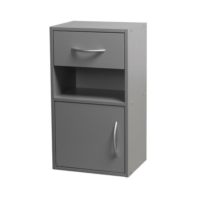 Baraa 1 Drawer Bedside Table 17 Stories Colour: Grey on Productcaster.