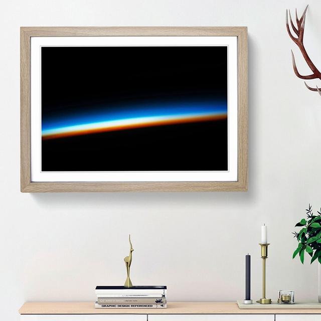 Sunrise Stripe in Abstract - Picture Frame Graphic Art Print East Urban Home Frame Option: Oak Framed, Size: 36cm H x 48cm W x 2cm D on Productcaster.