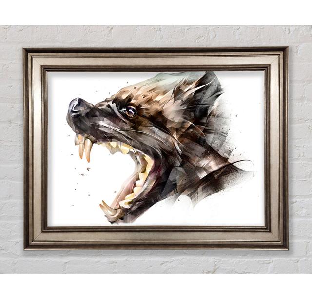 Hyena Head Framed Print Bright Star Size: 29.7cm H x 42cm W on Productcaster.