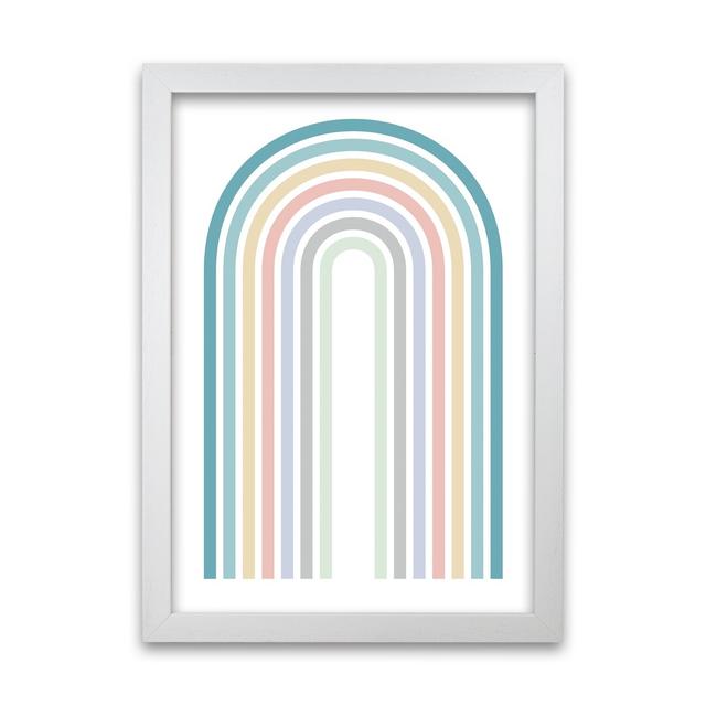 Colourful Rainbow Original - Print Norden Home Frame Option: White Frame, Size: 30cm H x 21cm W x 3cm D on Productcaster.