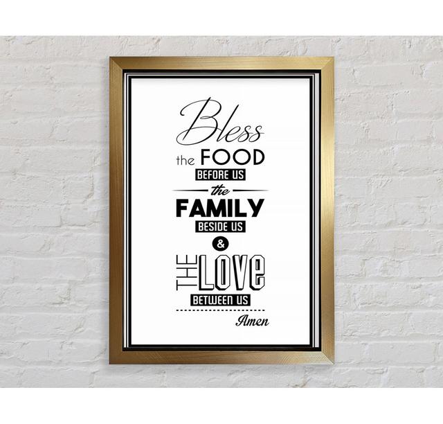 Bless the Food Before Us 2 - Single Picture Frame Art Prints Bright Star Size: 59.7cm H x 42cm W x 3.4cm D on Productcaster.