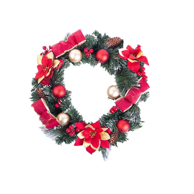 Faux Pine 43cm Wreath The Seasonal Aisle on Productcaster.