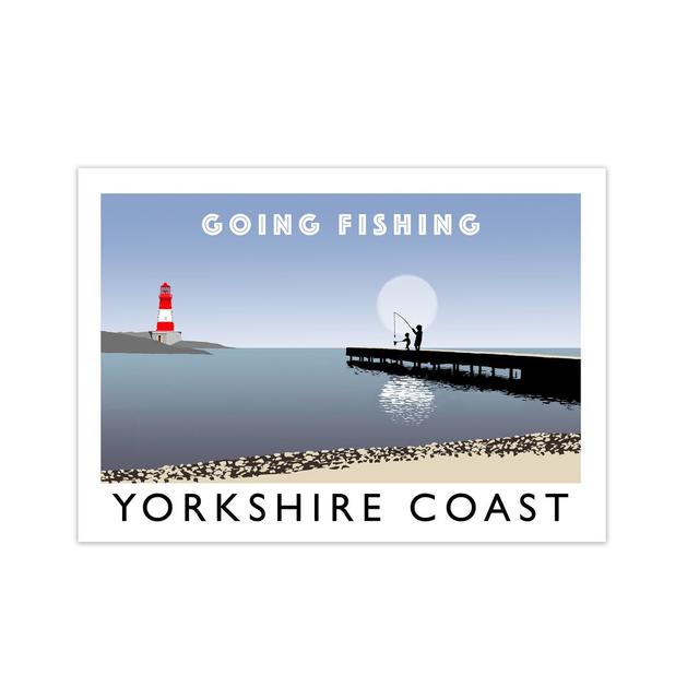 'Going Fishing Yorkshire Coast' Graphic Art Print 17 Stories Size: 29.7 cm H x 42 cm W on Productcaster.