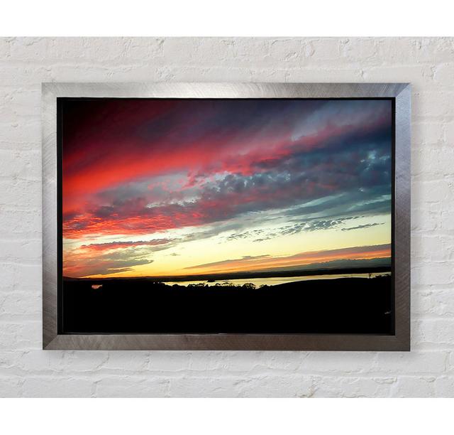 Red Sky At Night Ocean Delight - Single Picture Frame Art Prints Bright Star Size: 84.1cm H x 118.9cm W on Productcaster.