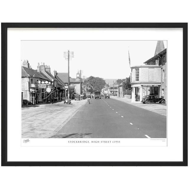 'Stockbridge, High Street C1955' by Francis Frith - Picture Frame Photograph Print on Paper The Francis Frith Collection Size: 40cm H x 50cm W x 2.3cm on Productcaster.