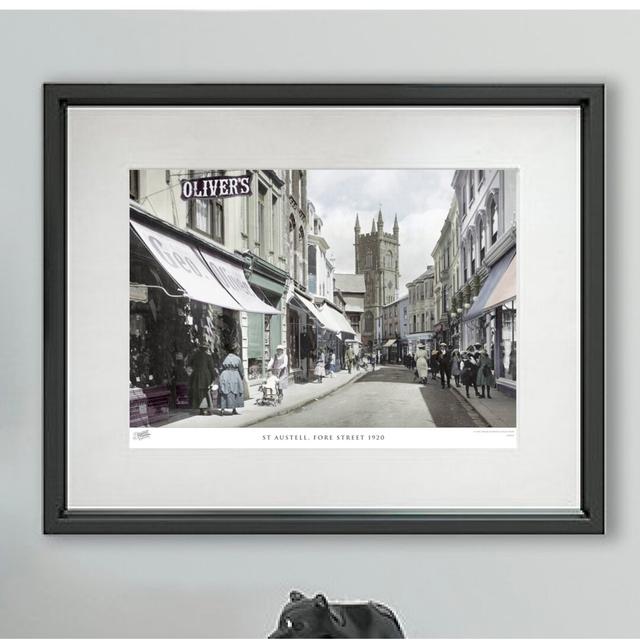 'St Austell, Fore Street 1920' by Francis Frith - Picture Frame Photograph Print on Paper The Francis Frith Collection Size: 40cm H x 50cm W x 2.3cm D on Productcaster.