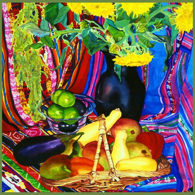 Peruvian Pleasures by Leslie Gertsman - Wrapped Canvas Art Prints August Grove Size: 30cm H x 30cm W on Productcaster.