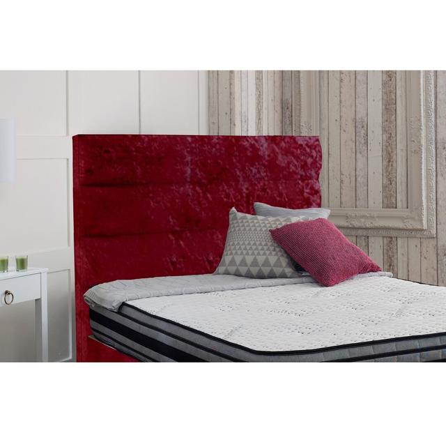 Arkansas Upholstered Headboard Rosdorf Park Colour: Red, Size: Super King on Productcaster.