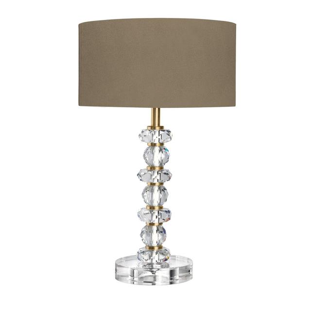 53 cm Clear Crystal Gold Table Lamp Eclipse Mercer41 on Productcaster.