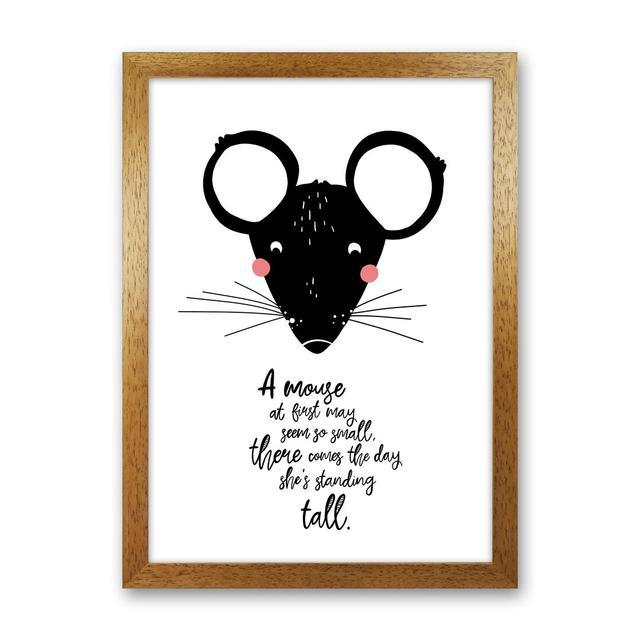 Mouse by Miniofmine - Graphic Art Isabelle & Max Size: 34cm H x 25cm W x 3cm D, Format: Brown Framed on Productcaster.