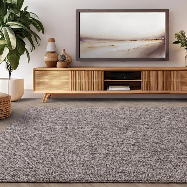 Munyak Machine Tufted Brown Rug Ebern Designs Rug Size: Rectangle 200 x 290cm on Productcaster.