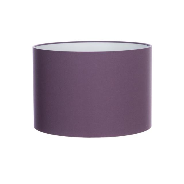 Cotton Drum Lamp Shade Wayfair Basics Colour: Mauve Purple, Size: 30cm H x 50cm W x 50cm D on Productcaster.