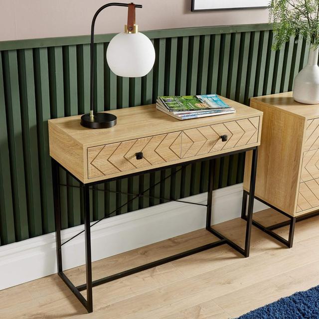 Landers 90cm Console Table Natur Pur on Productcaster.