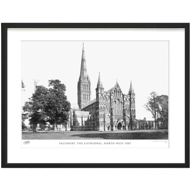 'Salisbury, the Cathedral, North West 1887' - Picture Frame Photograph Print on Paper The Francis Frith Collection Size: 60cm H x 80cm W x 2.3cm D on Productcaster.