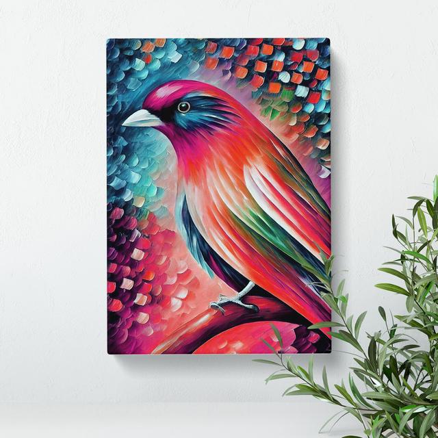 Beautiful Bird No.3 - Unframed Graphic Art on Canvas Marlow Home Co. Size: 60cm H x 40cm W x 3cm D on Productcaster.