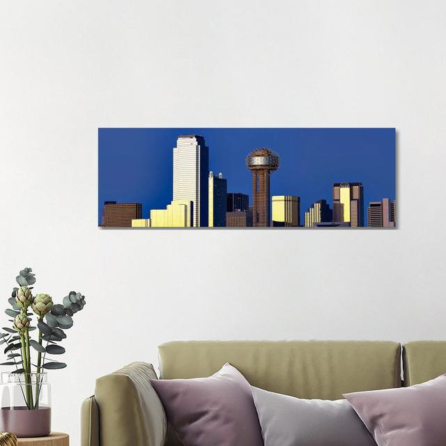 Skyscrapers In A City, Reunion Tower, Dallas, Texas, USA Ebern Designs Size: 40.64cm H x 121.92cm W x 3.81cm D on Productcaster.